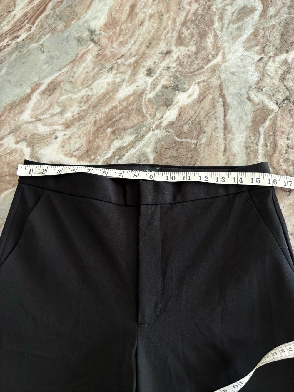 Banana Republic High Rise Slim Ankle Pants Black Bi-Stretch Work Wear Size 10 - Picture 5 of 8